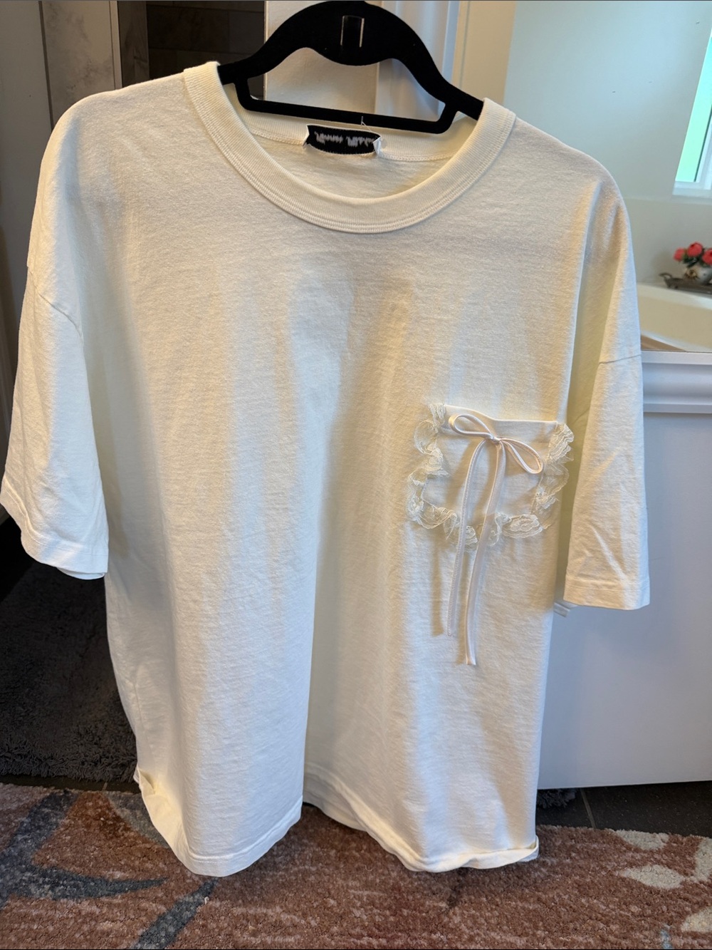 Tanner Stuart Fletcher Tee with Lace Pocket Bow